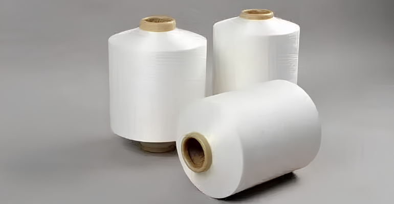 Nylon textured yarn spools